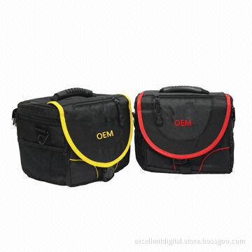 Black Camera Bag in Various Styles, Made of Cloth